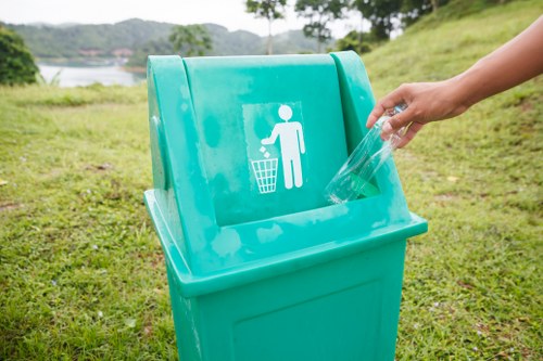Professional waste removal service in action